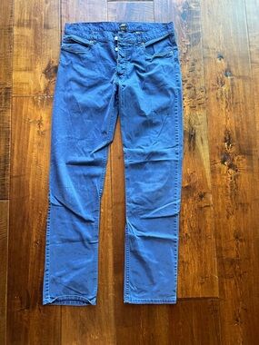 H&M Men's lightweight slim fit Jeans in purple Blue